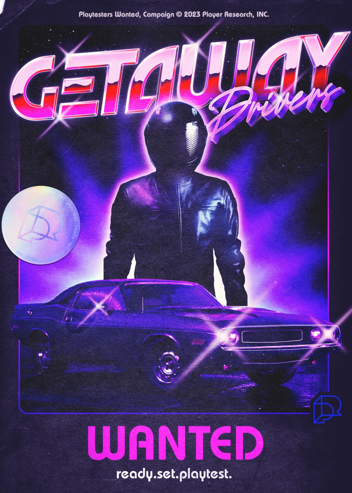 Getaway Drivers Wanted poster
