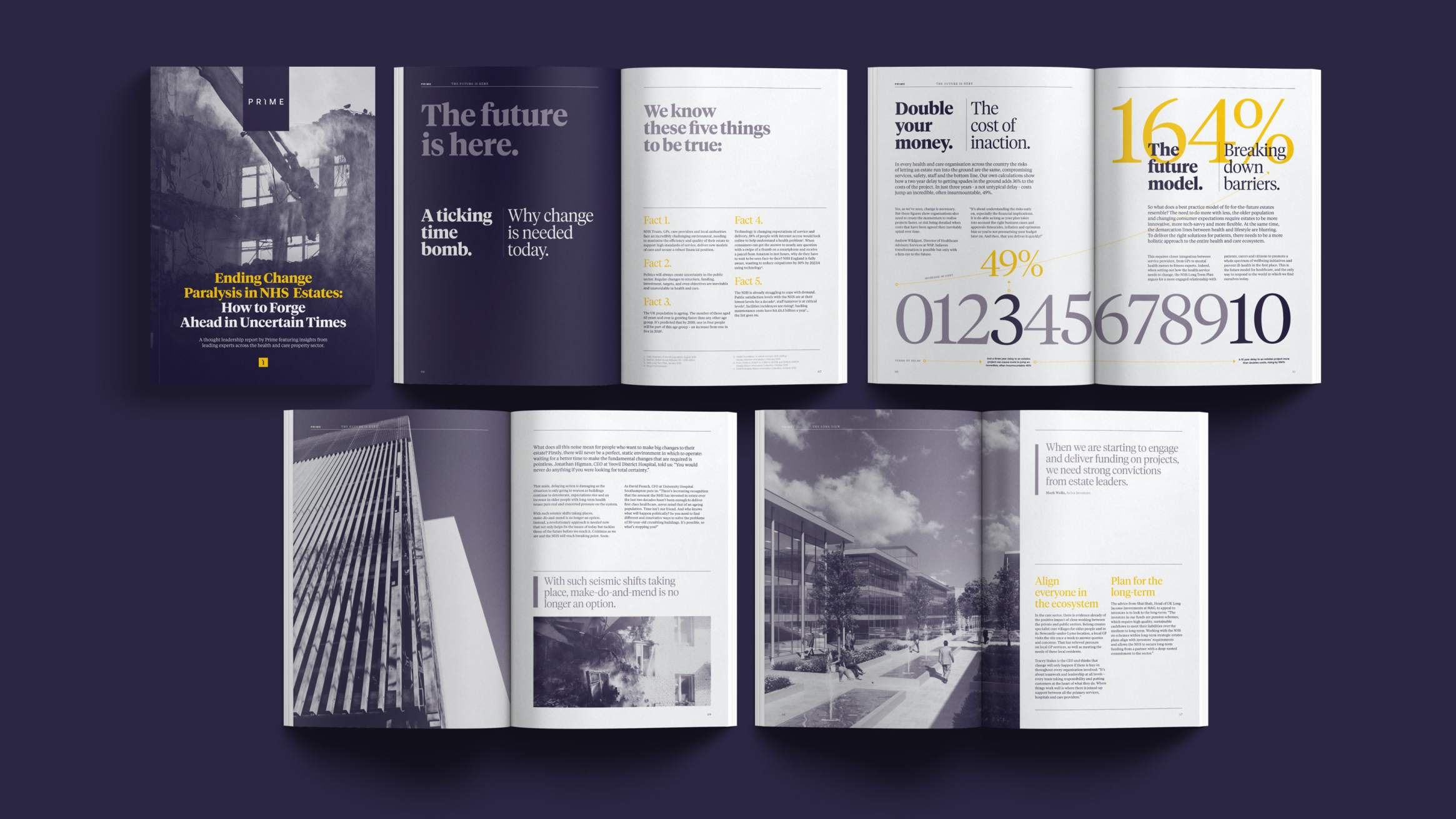 Prime report brochure spreads